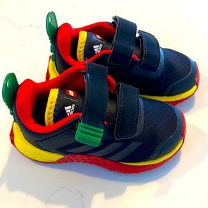 Adidas DNA x LEGO Two-Strap Hook and Loop Toddler Shoes